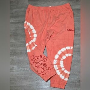 Disney Parks Walt Disney World Tye Dye Joggers Womans XXL Sweatpants Lounge